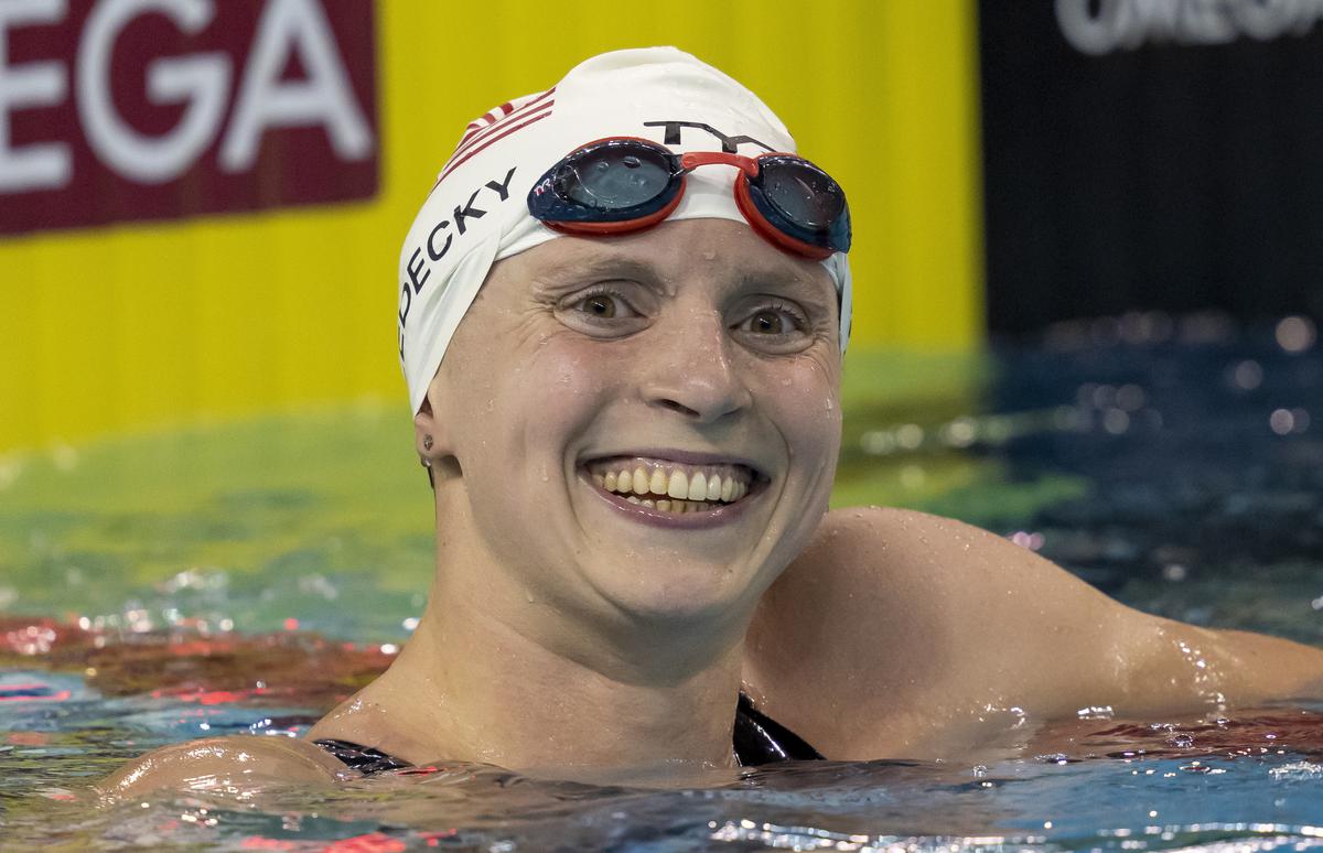 Ledecky sets 1,500 free short course world record in Toronto