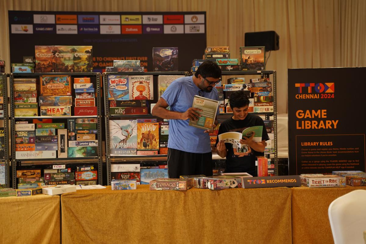 The game library had close to 700 games donated by volunteers and cafes