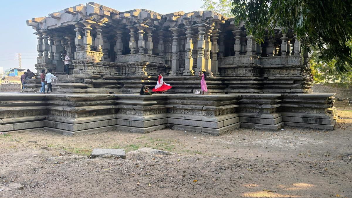 Stone by stone, Hanamkonda’s Kakatiya-era dance pavilion rises again