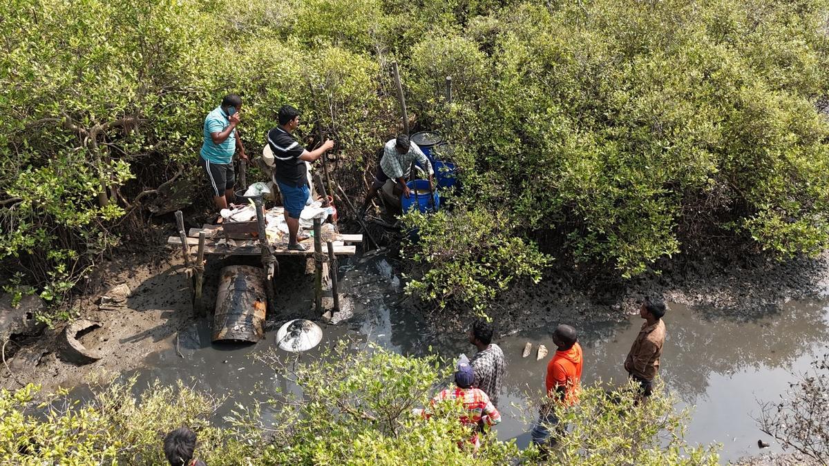 Police use drones to identify ID liquor unit in mangrove forests