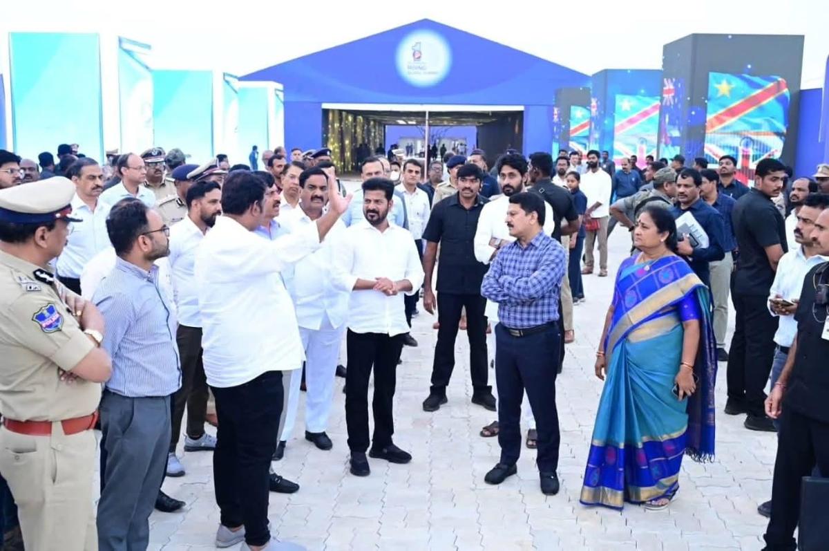 thehindu.com - M. Rajeev - Stage set for Telangana Rising Global Summit at Bharat Future City today