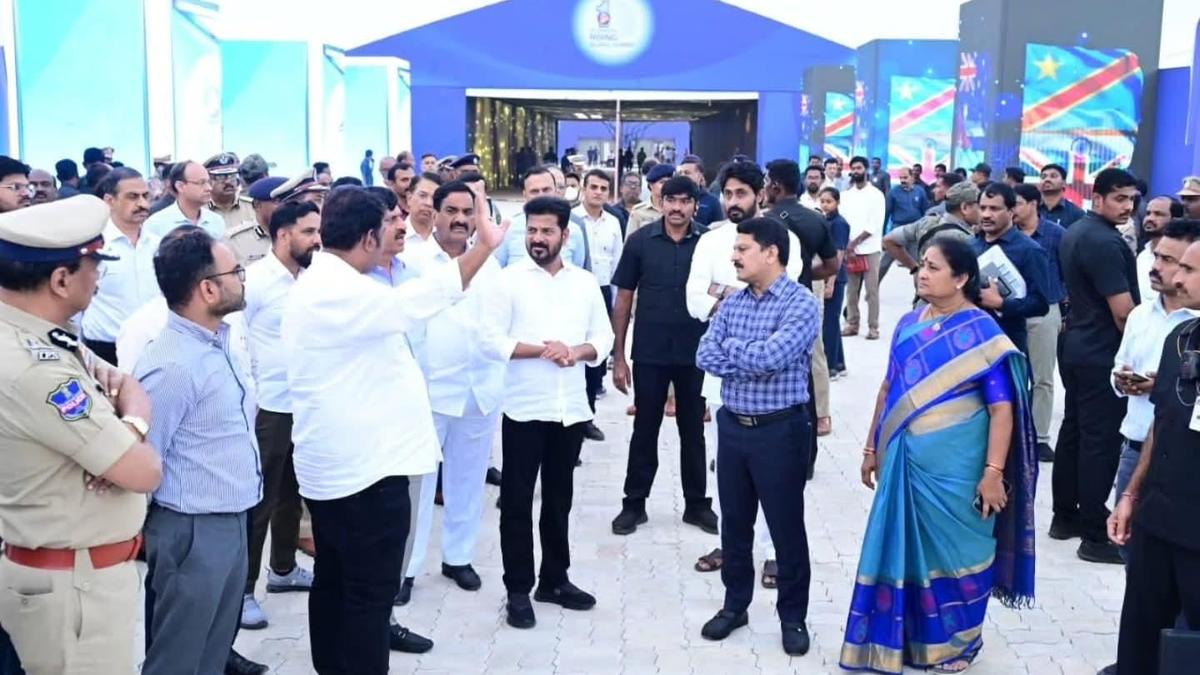 Stage set for Telangana Rising Global Summit at Bharat Future City today