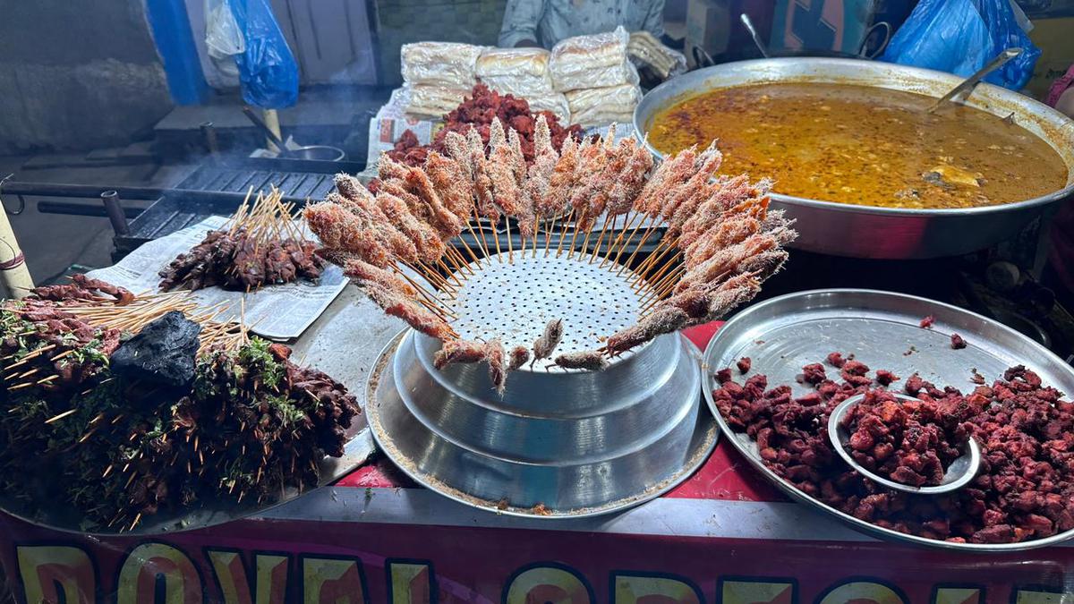 Food on display for Sehri at a restaurant in Hyderabad  