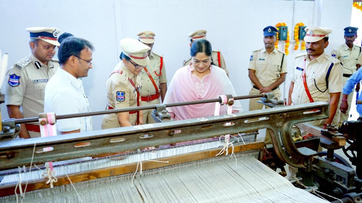 D-G of Telangana Prisons inaugurates weaving unit at Nizamabad Central jail