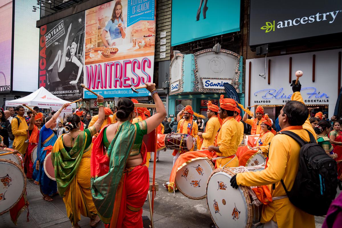 Performers at a Diwali celebration in Times Square in New York. File photo