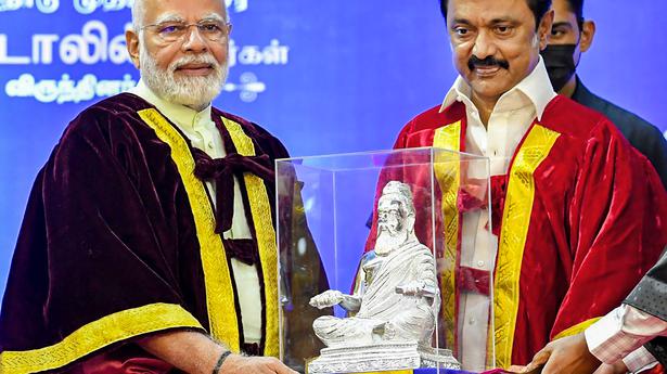 Presence of Modi a big honour for graduands, says Stalin