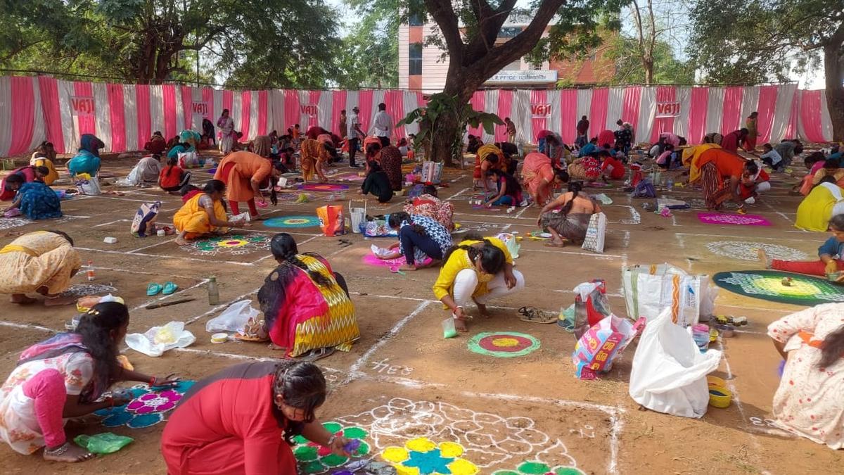 Rangoli contests bring festive mood to Vizianagaram