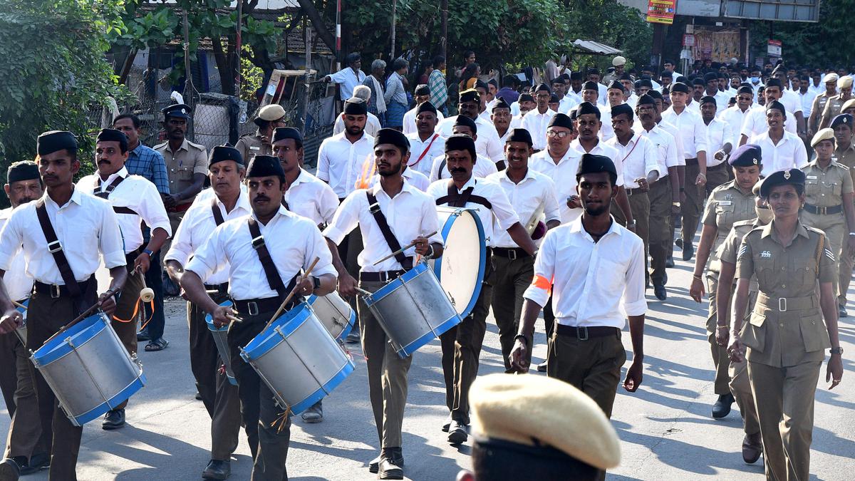 RSS making efforts to start branches in all wards, takes out route march in Coimbatore