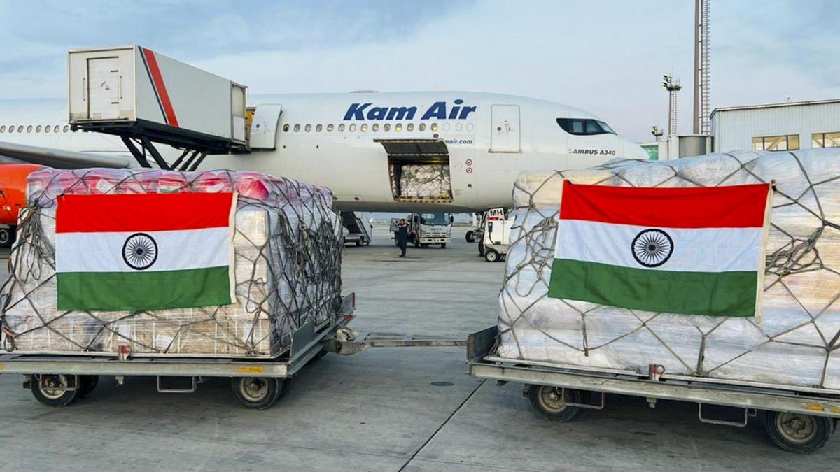 India sends emergency relief supplies to flood and earthquake-hit Afghanistan