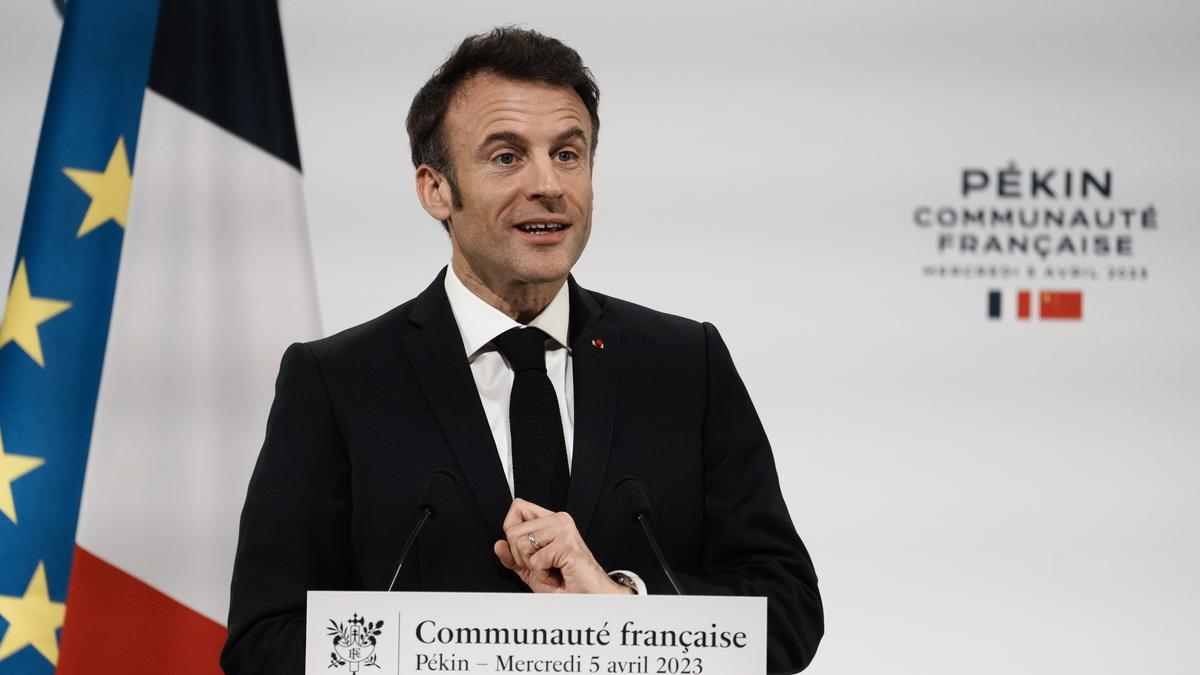 Macron in China urges 'shared responsibility for peace'