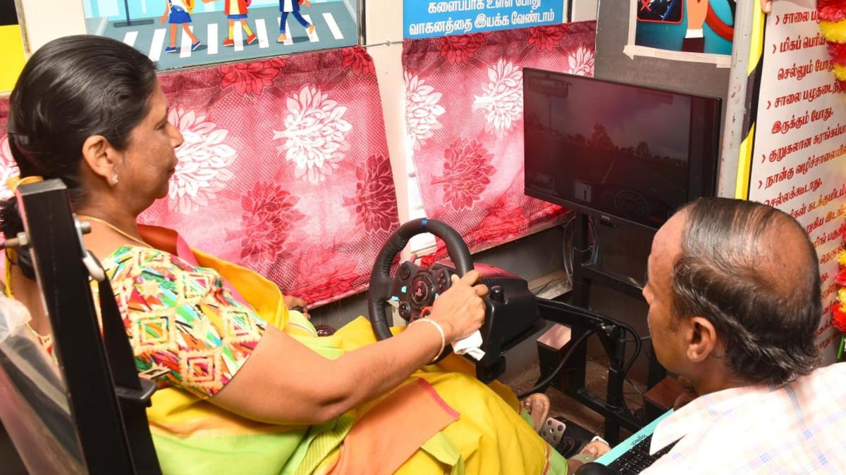 TNSTC launches camapign vehicle on road safety in Dharmapuri