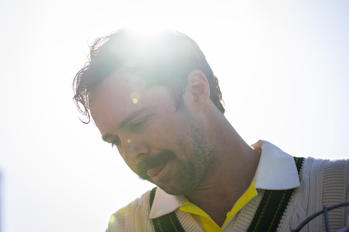 Travis Head of Australia walks of the field after play ends on day one of the ICC World Test Championship Final between Australia and India at The Oval on June 07, 2023