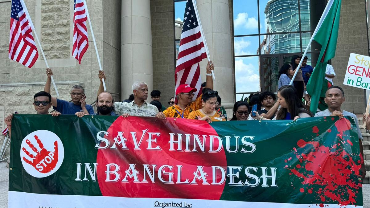 Hundreds Join Indian Americans Vigil, 'Save Hindus in Bangladesh' in Houston