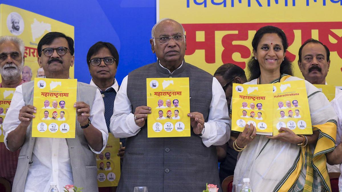 Maharashtra Assembly polls: MVA manifesto promises caste census, ₹3000 for women, says Kharge