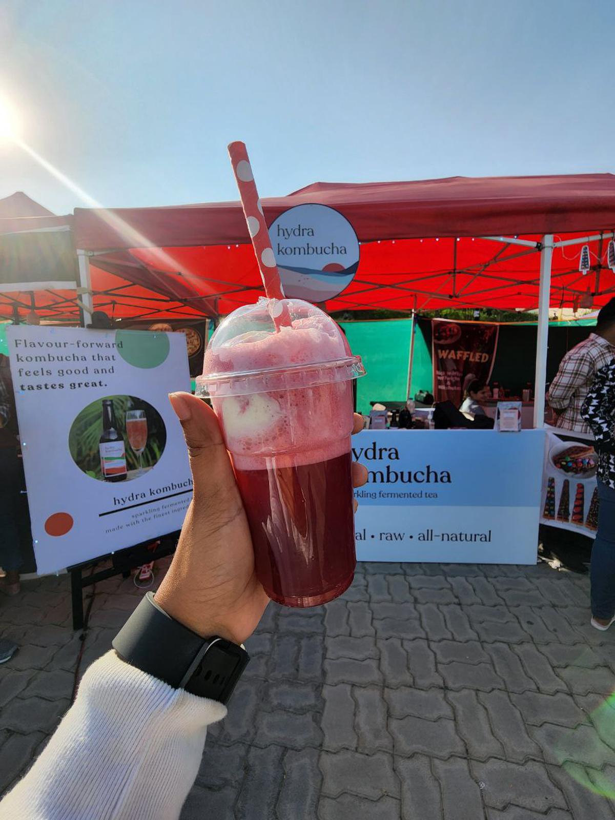 Hydra kombucha at a flea market