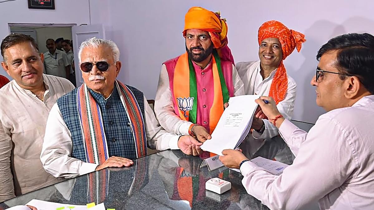 Haryana CM Saini Files Nomination from Ladwa