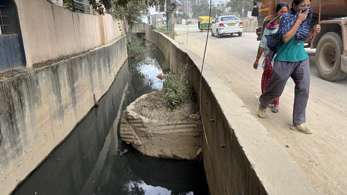 Outlet or trap? Residents point to faulty drain design for flooding in Balagere - The Hindu