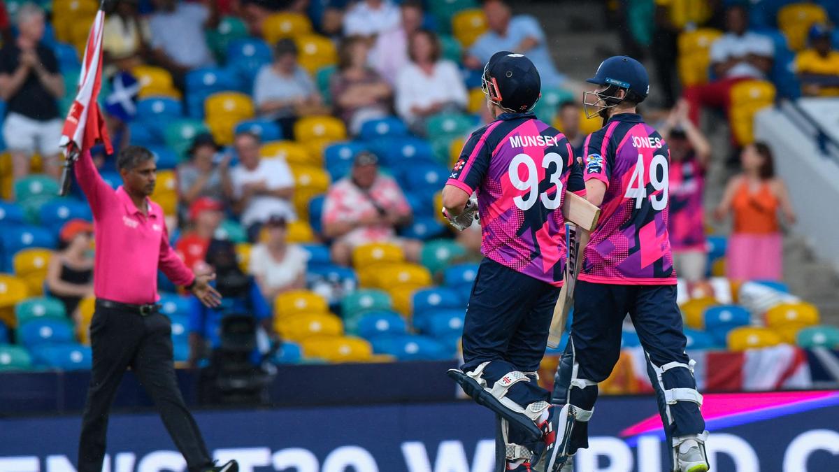 Scotland, England share a point each as rain abandons T20 World Cup match