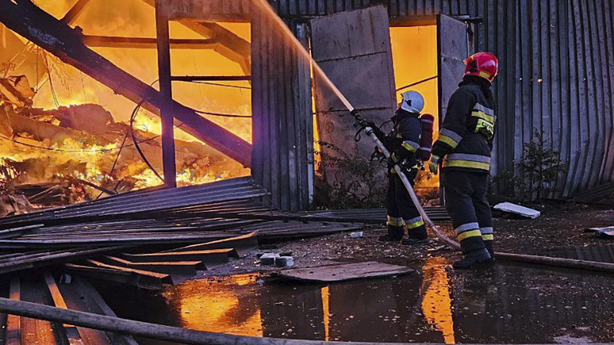 Russian attack kills one; causes fire in west Ukrainian city of Lviv