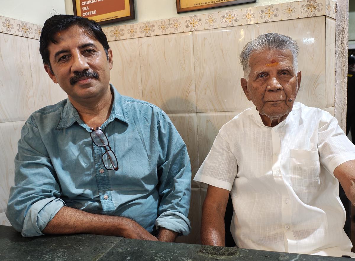 Rajeev and his father Parameswaran Nair