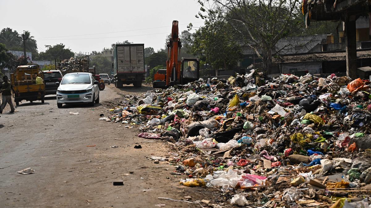 No solution in sight for the sanitation problem on this Autonagar road