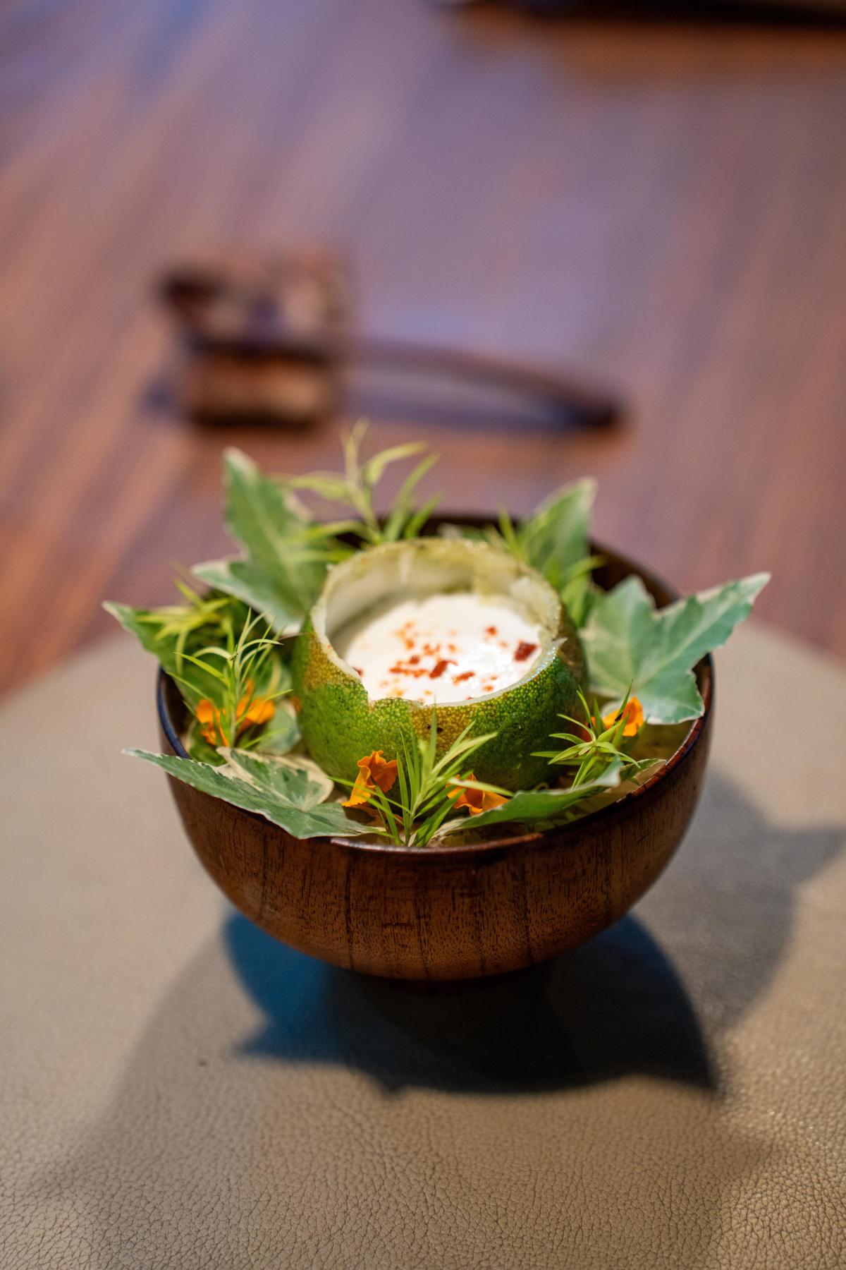 One of the dishes served at the dinner