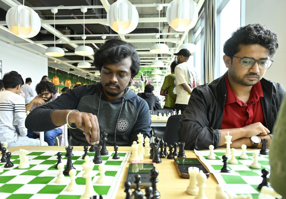 A fun game of chess at IKEA
 