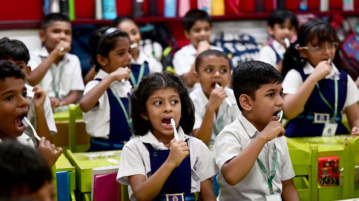 Tooth-brushing event held to create awareness about oral health among children