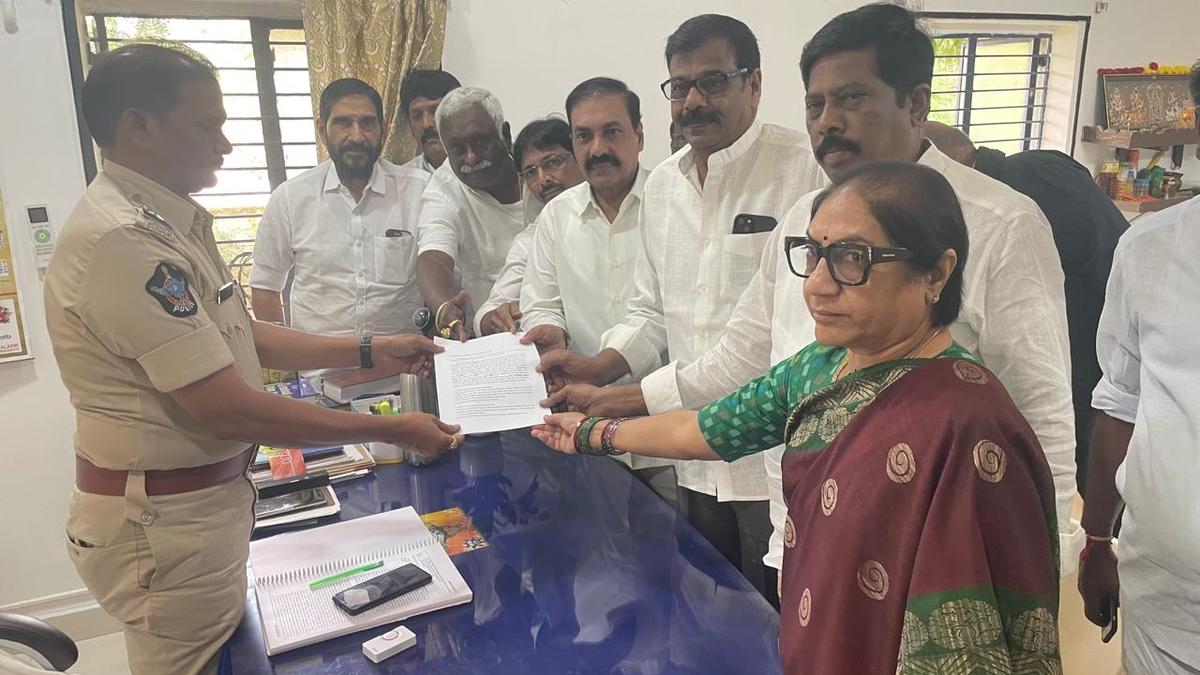 YSRCP leaders submit complaint against derogatory social media posts