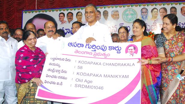 Only ₹600 pension in BJP-ruled States: Harish Rao