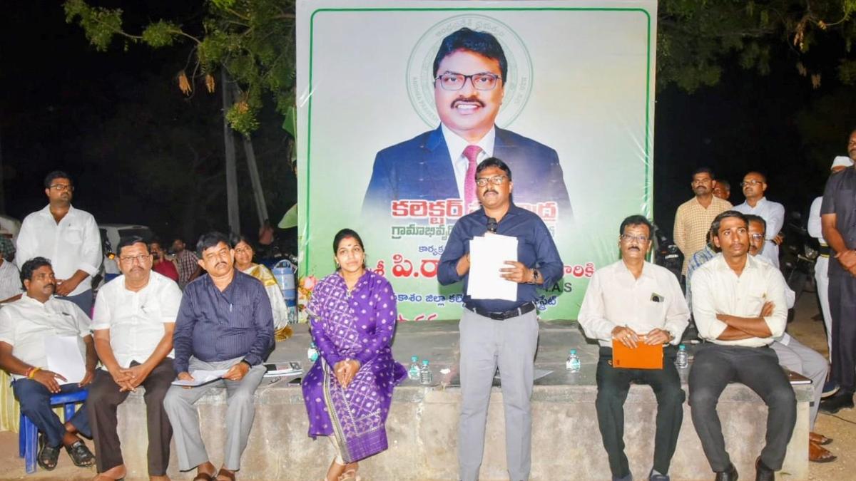 Prakasam Collector spends night at Pothavaram village in Darsi