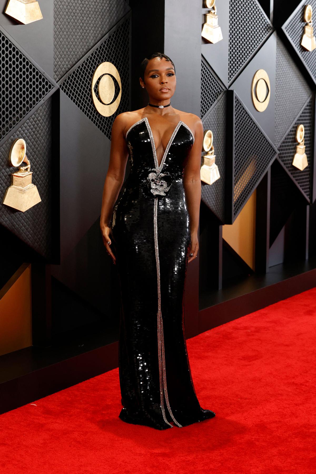 Janelle Monáe attends the 66th GRAMMY Awards at Crypto.com Arena on February 04, 2024 in Los Angeles, California.
