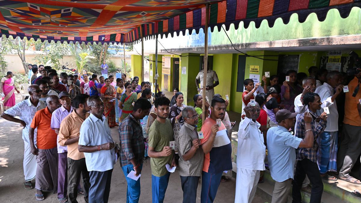 Over 73 per cent polling recoded in Vellore, Arani, Arakkonam, Tiruvannamalai LS constituencies