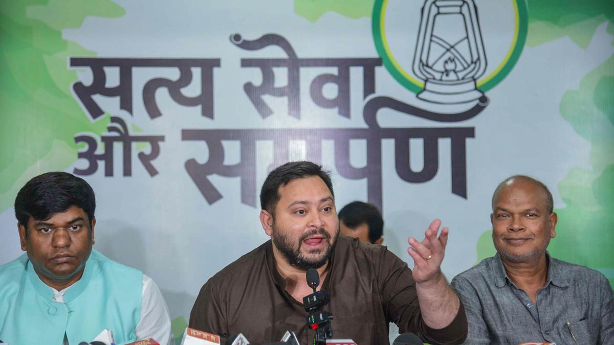 Bihar roll revision a conspiracy to delete voters’ names, says Tejashwi Yadav