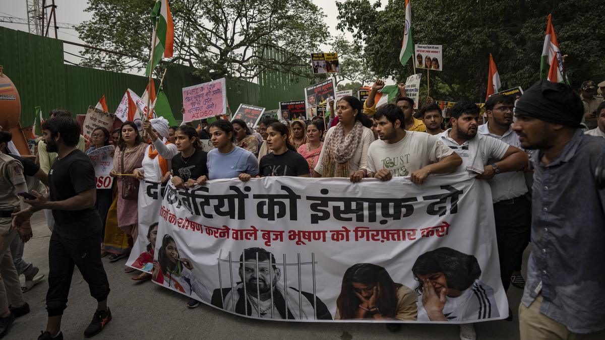 To mark a month of wrestlers’ protest, candlelight vigil at India Gate