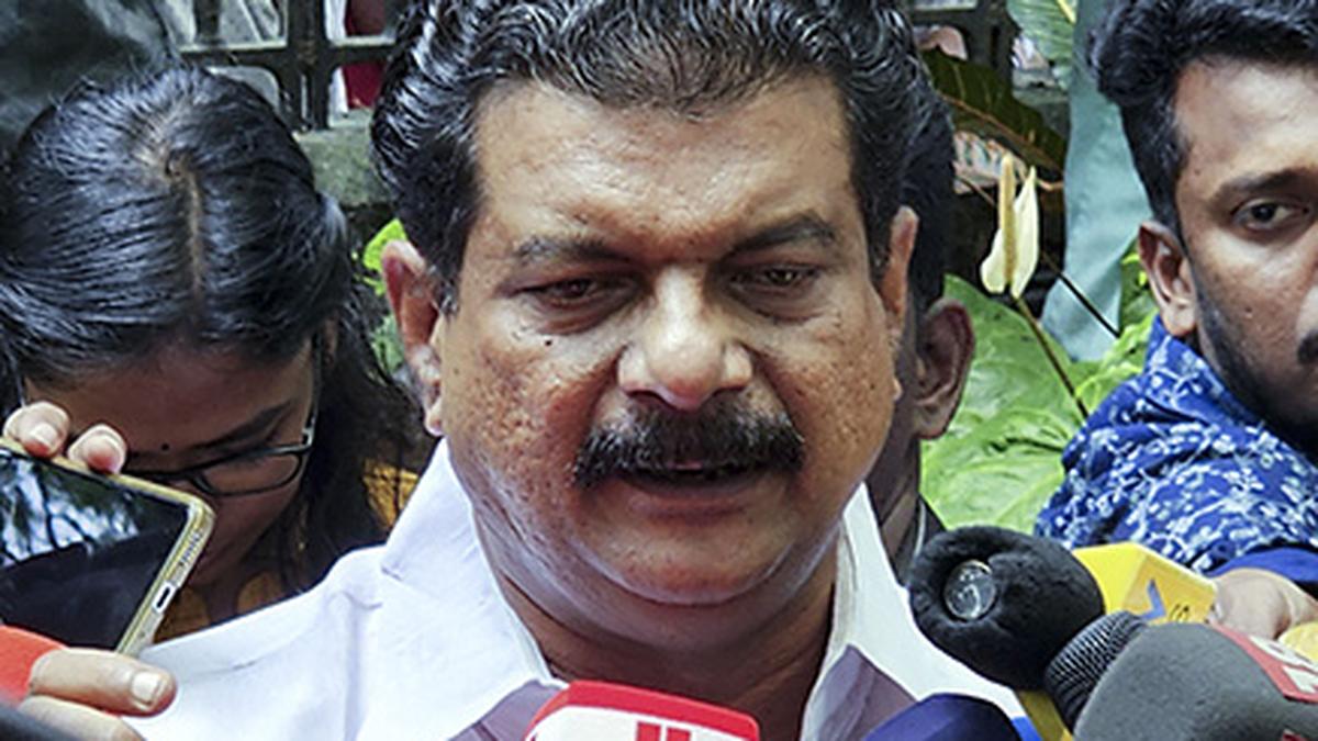 Sporting DMK colours, LDF legislator P.V. Anvar becomes cynosure of all eyes in Kerala Assembly