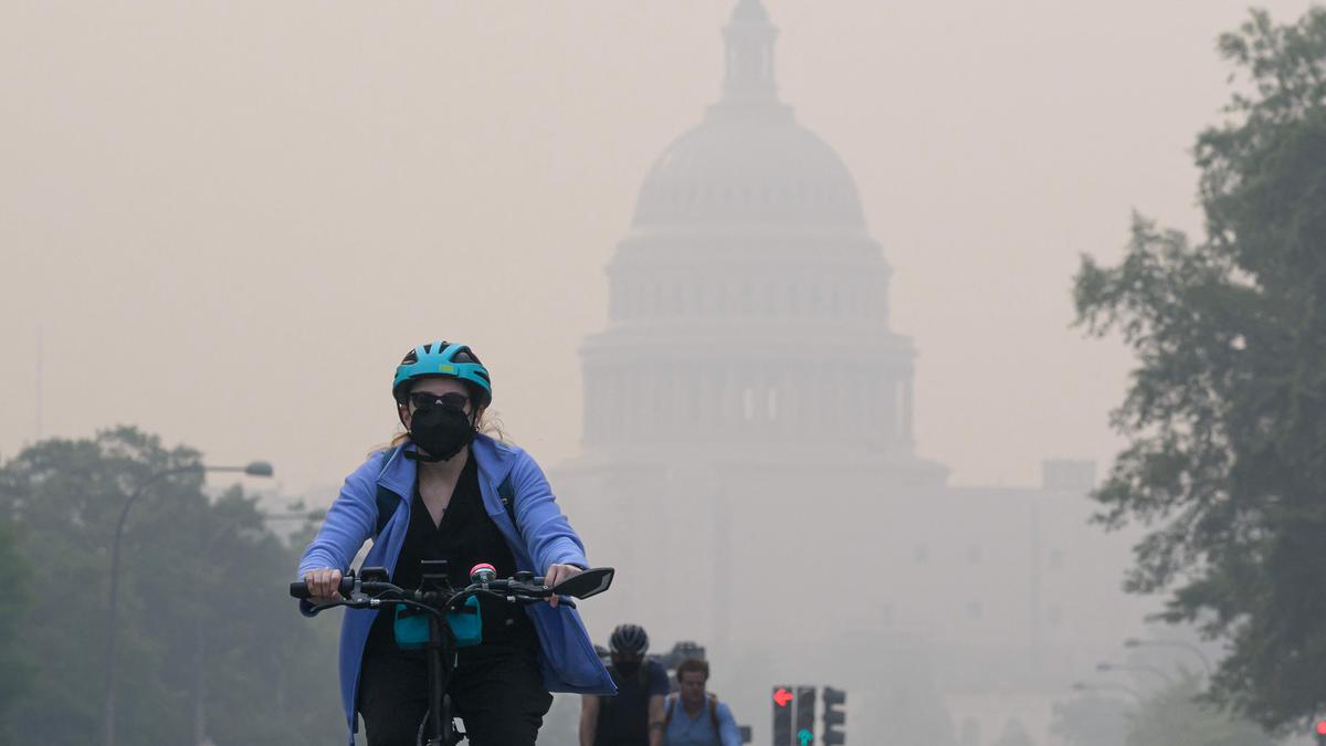 COVID masks are back as Canadian wildfires fill skies with smoke