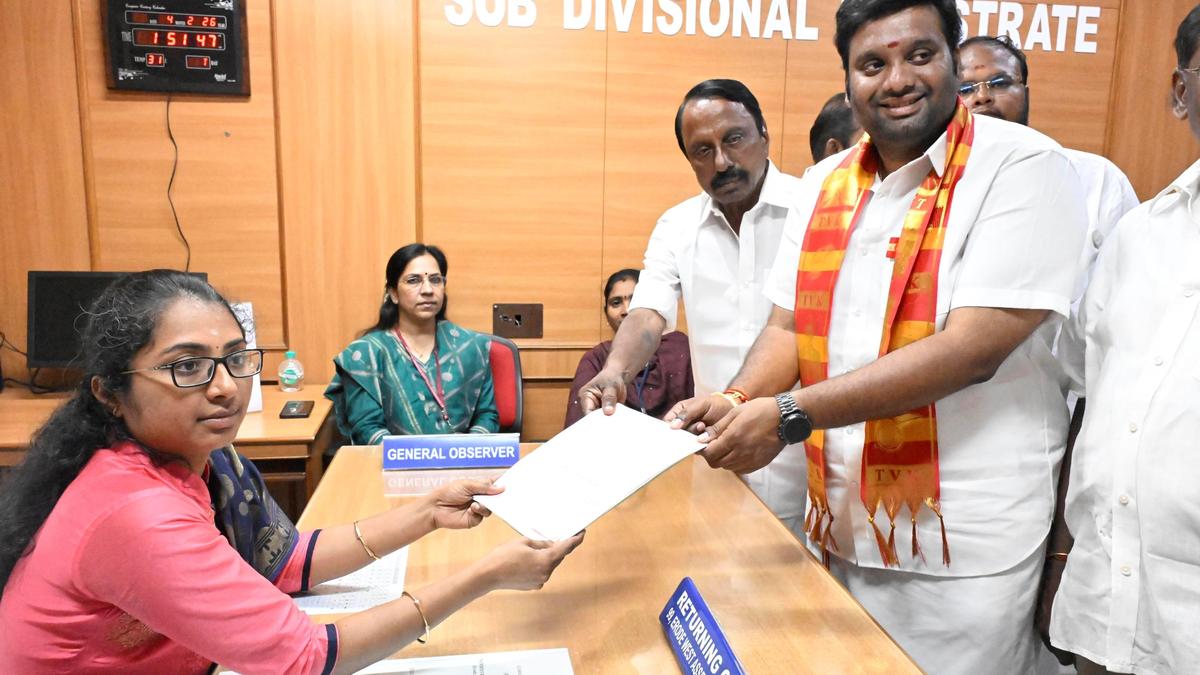 62 candidates file nominations on the third day in Erode district