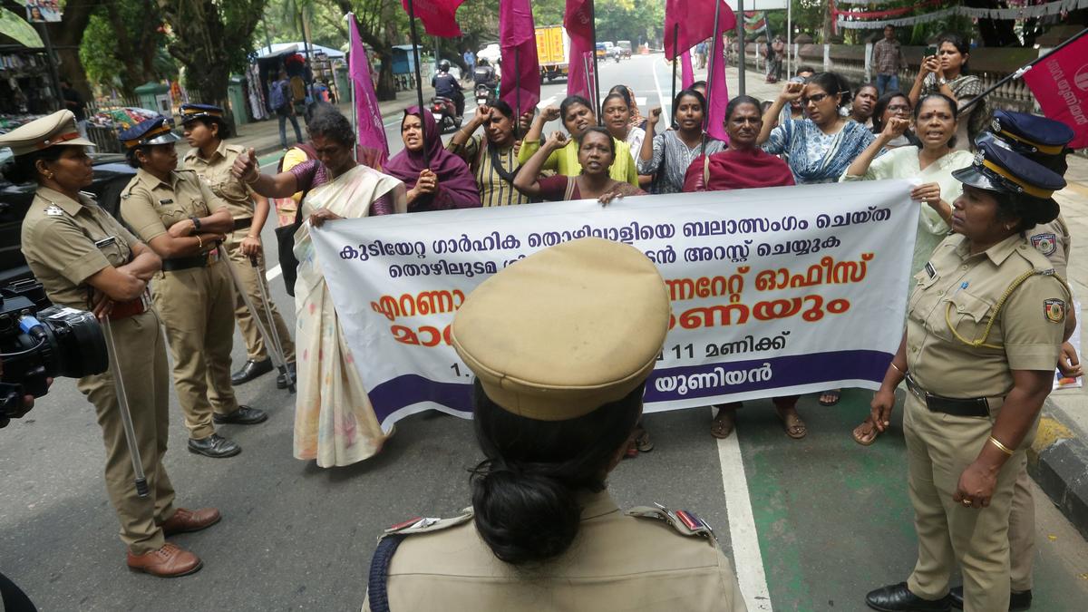 Protest staged seeking immediate arrest of rape accused