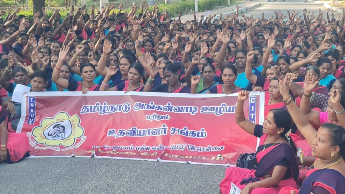 Anganwadi staff in Krishnagiri demand month long vacation