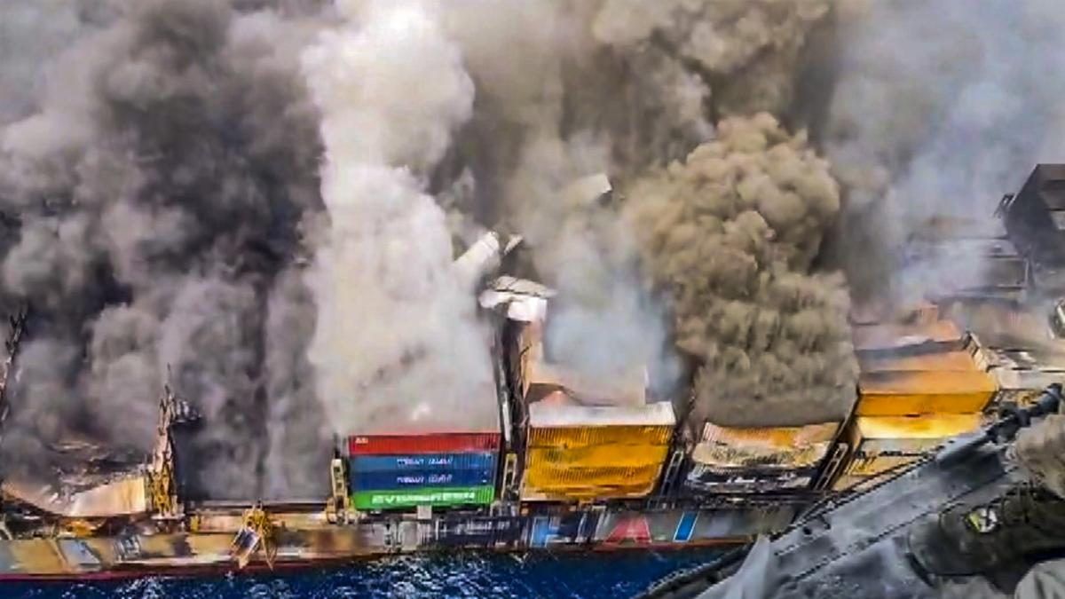 Ship on fire: salvage operation delayed as salvor’s vessel runs out of fuel