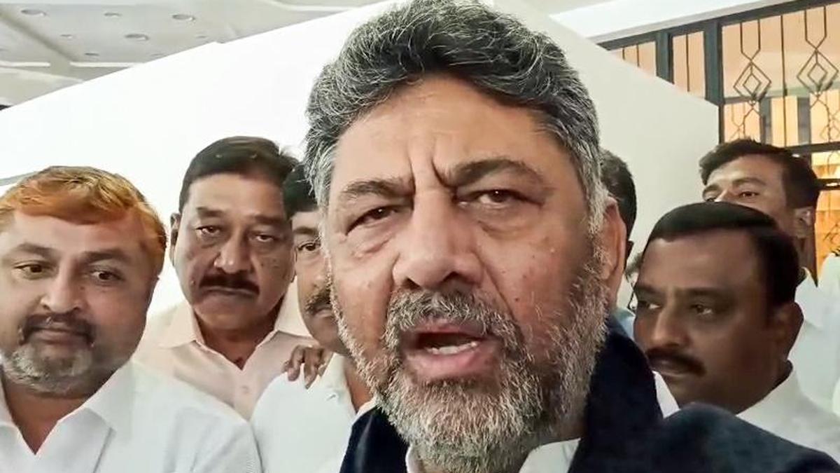 Swearing-in of D.K. Shivakumar as Karnataka CM at Glass House in Lok Bhavan, in Bengaluru on June 3
