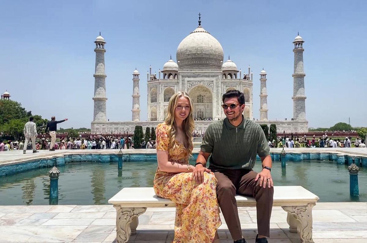 Donald Trump’s daughter visits Taj Mahal