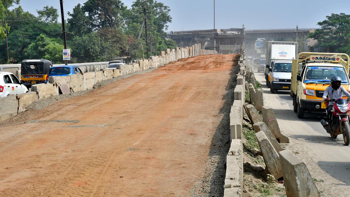 Ukkadam flyover works in Coimbatore to take a month more for completion