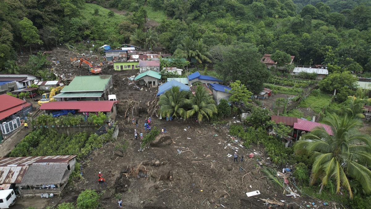 Philippine town in the shadow of a volcano is hit by landslides it never expected