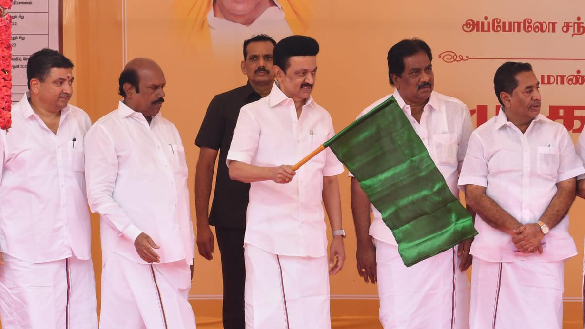 Stalin lays foundation stones for two flyovers in Madurai