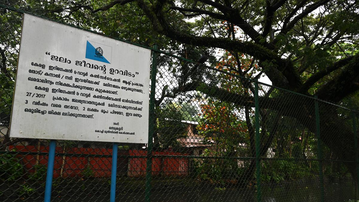 Thevara-Perandoor Canal turns cloudy again from suspected illegal dumping of septage waste shortly after desilting