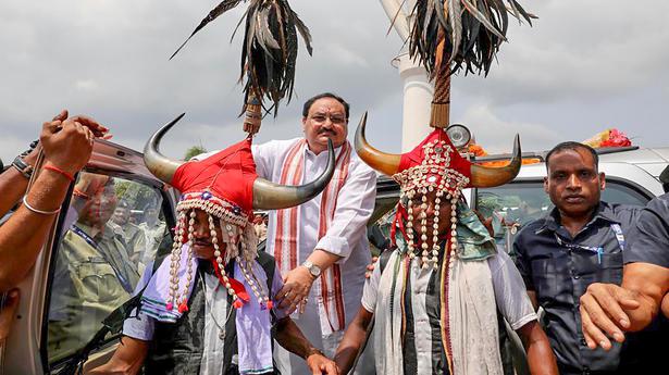 Do you want to be Congress ATMs, Nadda asks Chhattisgarh BJP workers