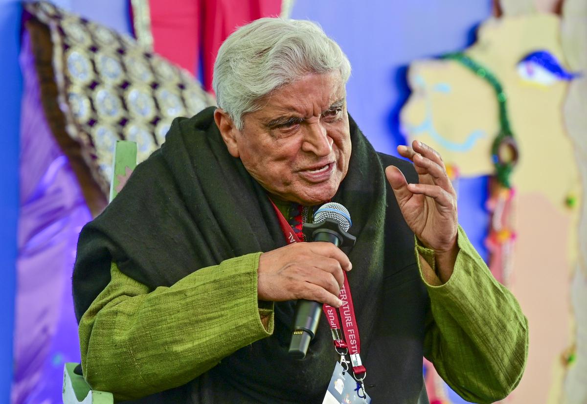 Javed Akhtar at the Jaipur Literature Festival. 