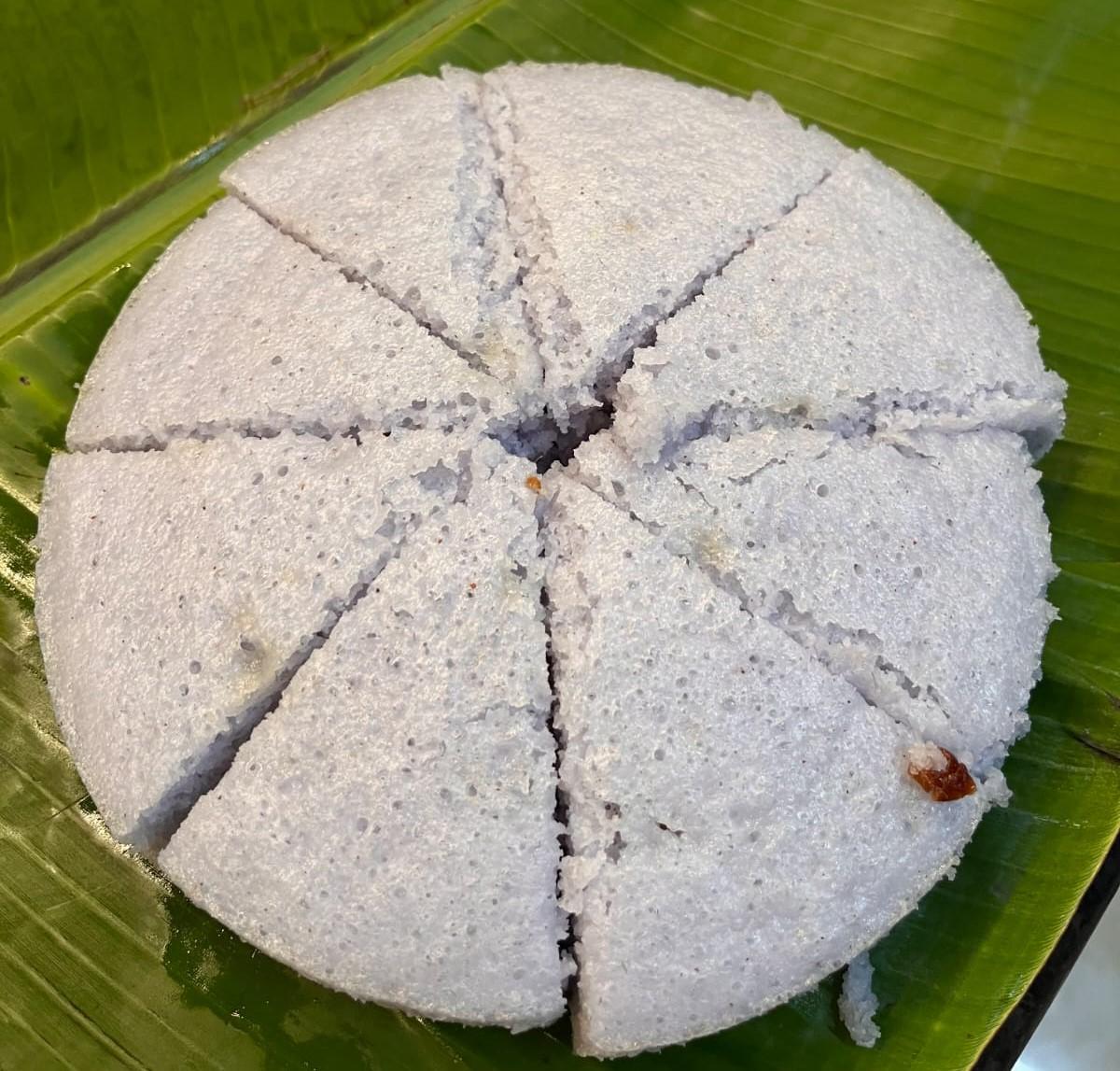 Blue peaâcharged kinnathappam available at Vaisakh Gardens Blue peaâcharged kinnathappam available at Vaisakh Gardens